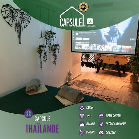 Capsule Thailande I Sauna I Balneo I Console I Jeux En Bois I Cinema I Cour Interieure Trith-Saint-Leger Eksteriør bilde